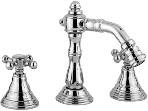 Paffoni Belinda Fblv118 Gruppo Bidet 3 Fori Orientabile E, dettaglio ravvicinato della finitura e del marchio