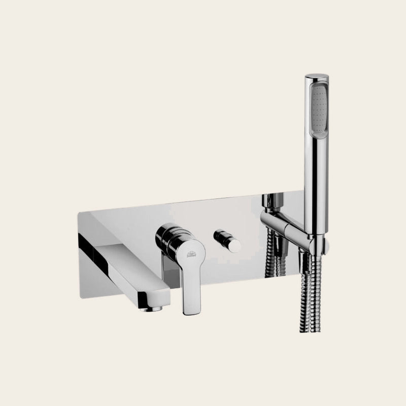 Paffoni Red Red001 Miscelatore vasca ad Incasso a muro Con Doccetta Cromo