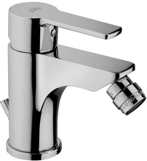 Paffoni Red Red130 Miscelatore bidet Monocomando Cromo, dettaglio ravvicinato della finitura e del marchio