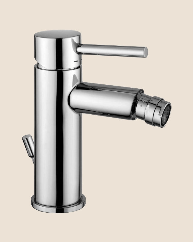 Paffoni Stick Sk135h Miscelatore bidet Con Sistema Di, vista frontale della maniglia e della bocca di erogazione