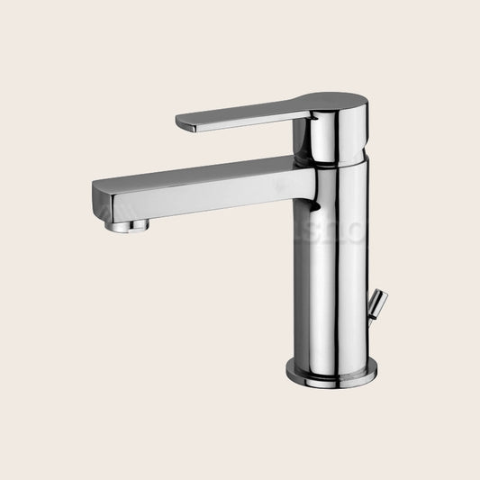Paffoni West Ws071 Miscelatore Lavabo senza scarico Cromato ambientato su piano bagno con accessori