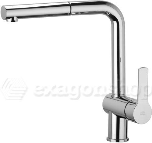 Paffoni West Ws185 Miscelatore lavello cucina Estraibile, dettaglio della doccetta estraibile