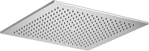 Paffoni Nirvana Zsof081 Soffione 40x40 Quadro Anticalcare, dettaglio ravvicinato della finitura e del marchio