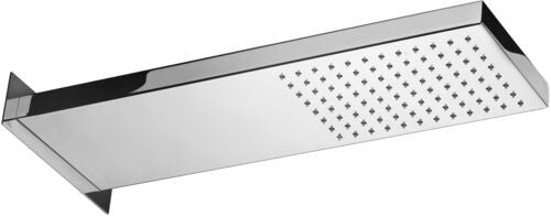 Paffoni Free Soffione 53x13 Rettangolare Anticalcare in, dettaglio ravvicinato della finitura e del marchio