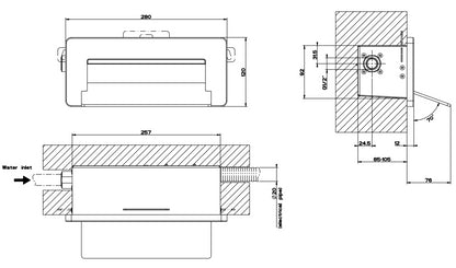 Parti Esterne Bocca Erogazione Doccia Con Luce senza parte incasso mirror steel Ispa Wellness 39899 Gessi