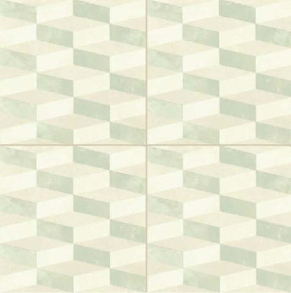 Mutina Azulej Cubo Piastrella Smaltata Cm 20x20 Gres Porcellanato Bianco