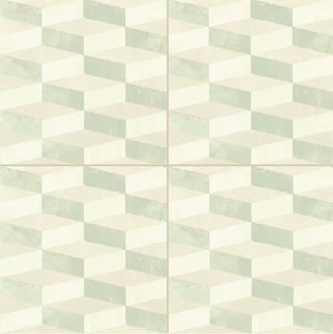 Mutina Azulej Cubo Piastrella Smaltata Cm 20x20 Gres Porcellanato Bianco