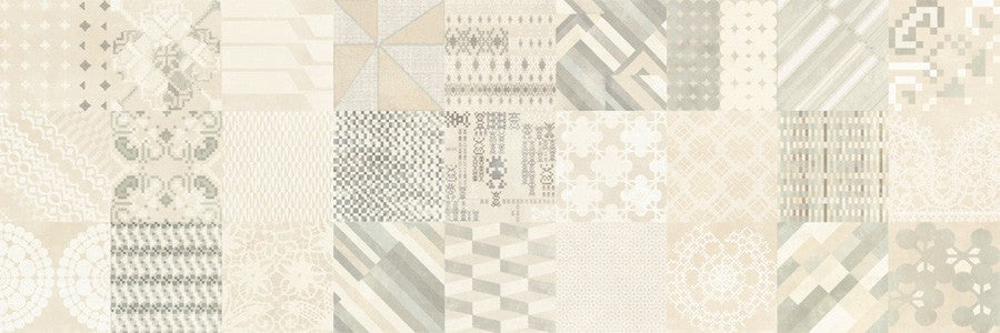 Mutina Azulej Combination Rivestimento cm 20x20 Bianco Bianco 27 Pattern, superficie e texture ravvicinata del gres...