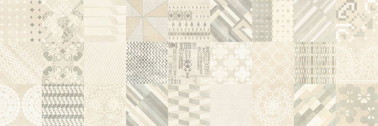Mutina Azulej Combination Rivestimento cm 20x20 Bianco Bianco 27 Pattern, superficie e texture ravvicinata del gres...