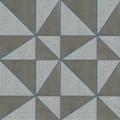Mutina Azulej Gira Piastrella Smaltata Cm 20x20 Gres Porcellanato Grigio