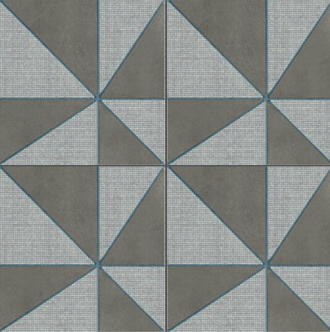 Mutina Azulej Gira Piastrella Smaltata Cm 20x20 Gres Porcellanato Grigio