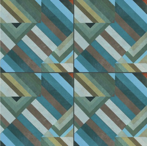 Mutina Azulej Prata Piastrella Smaltata Cm 20x20 Gres Porcellanato Grigio