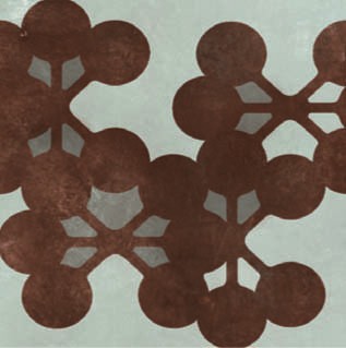 Mutina Azulej Flores Piastrella Smaltata Cm 20x20 GRES posata in ambiente arredato, dettaglio della venatura - Ceramiche...