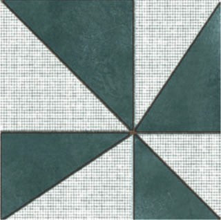Mutina Azulej Gira Piastrella Smaltata Cm 20x20 GRES posata in ambiente arredato, dettaglio della venatura - Ceramiche Mutina