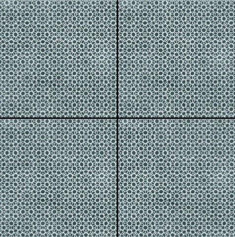 Mutina Azulej Renda Piastrella Smaltata Cm 20x20 GRES PORCELLANATO Nero