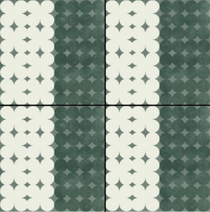Mutina Azulej Trevo Piastrella Smaltata Cm 20x20 GRES PORCELLANATO Nero