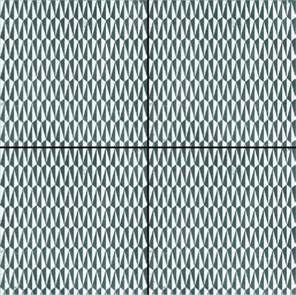 Mutina Azulej Trama Piastrella Smaltata Cm 20x20 GRES PORCELLANATO Nero