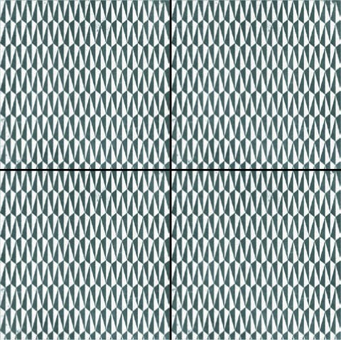 Mutina Azulej Trama Piastrella Smaltata Cm 20x20 GRES PORCELLANATO Nero