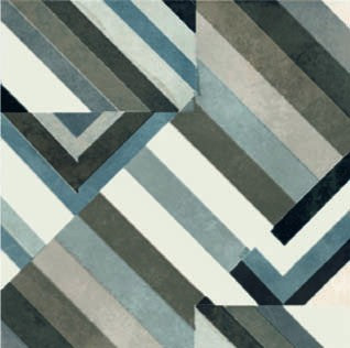 Mutina Azulej Prata Piastrella Smaltata Cm 20x20 GRES posata in ambiente arredato, dettaglio della venatura - Ceramiche...