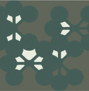 Mutina Azulej Flores Piastrella Smaltata Cm 20x20 GRES posata in ambiente arredato, dettaglio della venatura - Ceramiche...