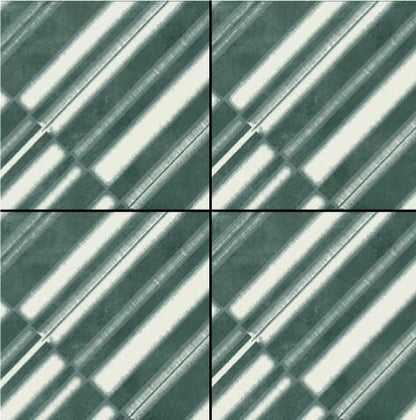 Mutina Azulej Diagonal Piastrella Smaltata Cm 20x20 GRES PORCELLANATO Nero