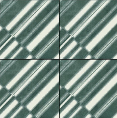 Mutina Azulej Diagonal Piastrella Smaltata Cm 20x20 GRES PORCELLANATO Nero