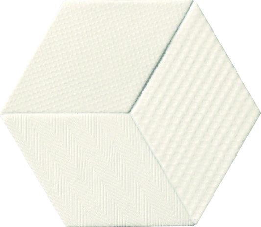Mutina Tex Piastrella Cm 11,5x20 Trafilato Smaltato In Gres Porcellanato White
