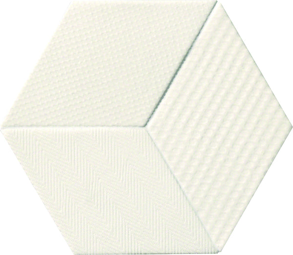 Mutina Tex Piastrella Cm 11,5x20 Trafilato Smaltato In Gres Porcellanato White