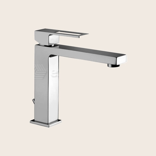 Paffoni Effe Ef074 Miscelatore lavabo Senza Scarico Cromo ambientato su piano bagno con accessori