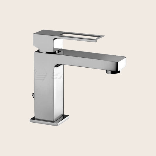 Paffoni Effe Ef071 Miscelatore Lavabo Senza Scarico Cromo ambientato su piano bagno con accessori