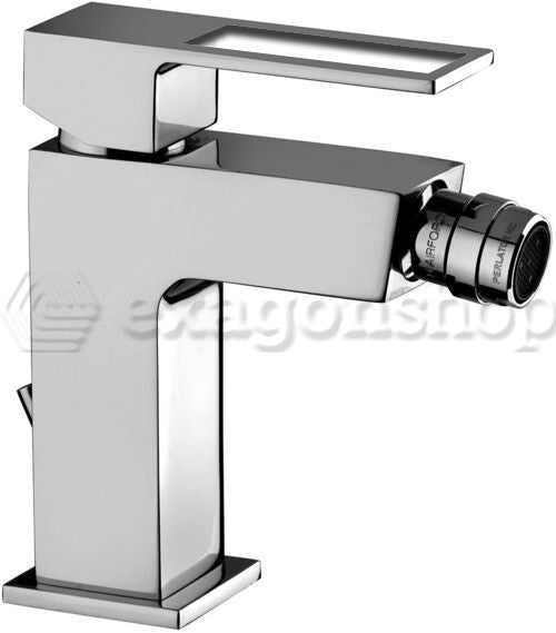 Paffoni Effe Ef131 Miscelatore bidet Senza Scarico Cromo, dettaglio ravvicinato della finitura e del marchio