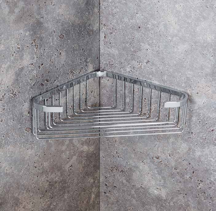 Colombo griglia angoloare doccia vasca in ottone cromo in cromato installato in bagno moderno con ante in vetro temperato...