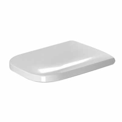 Sedile wc con chiusura softclose e Coperchio Rimovibile, vista frontale su sfondo bianco