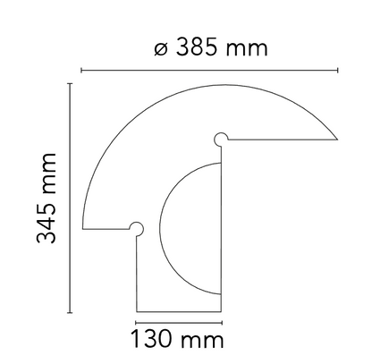 Flos Biagio Lampada da tavolo 38x34 cm a conchiglia e luce diretta in Marmo bianco