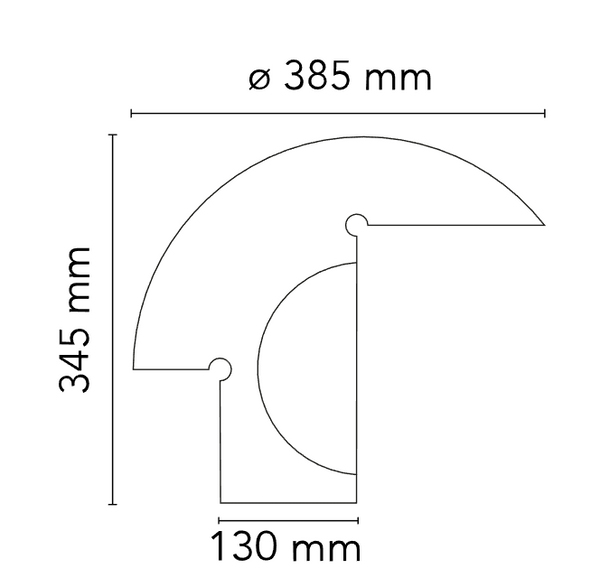 Flos Biagio Lampada da tavolo 38x34 cm a conchiglia e luce diretta in Marmo bianco