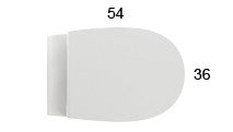 Ceramica Globo 4ALL Vaso Sospeso Antibatterico con Fissaggi, vista frontale su sfondo bianco