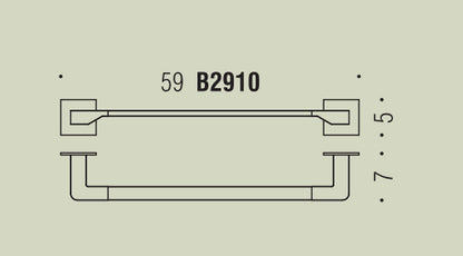 Colombo Forever b2910 Portasciugamani 59 cm cromo