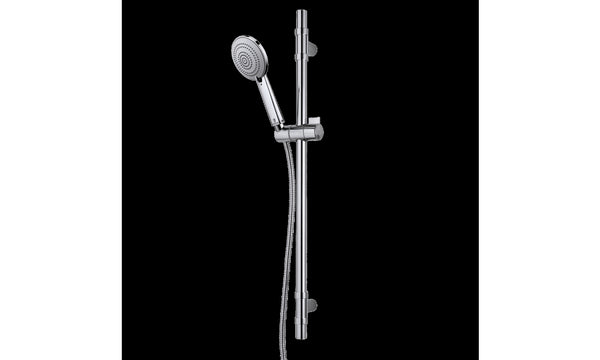 Kit Saliscendi Doccia con asta 80 cm doccetta 3 getti 11 cm e flessibile 150 cm Cromolux Mixa Bossini