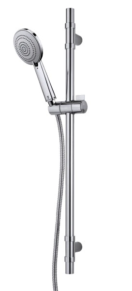 Kit Saliscendi Doccia con asta 80 cm doccetta 3 getti 11 cm e flessibile 150 cm Cromolux Mixa Bossini