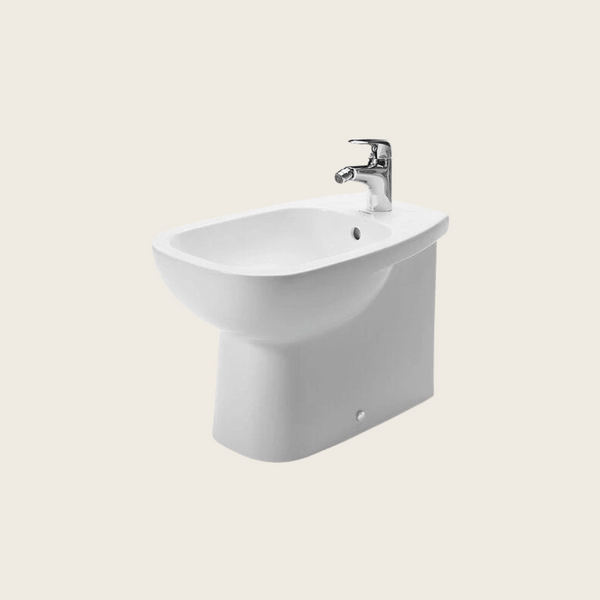 Bidet filo muro Monoforo Con Troppo Pieno Bianco rubinetto non incluso D-code 22411000002 Duravit