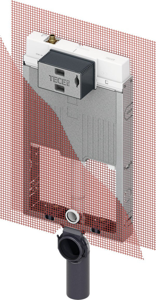 Tece TECEbox modulo WC con cassetta Octa II 8 cm per WC sospeso altezza di montaggio 1075 mm
