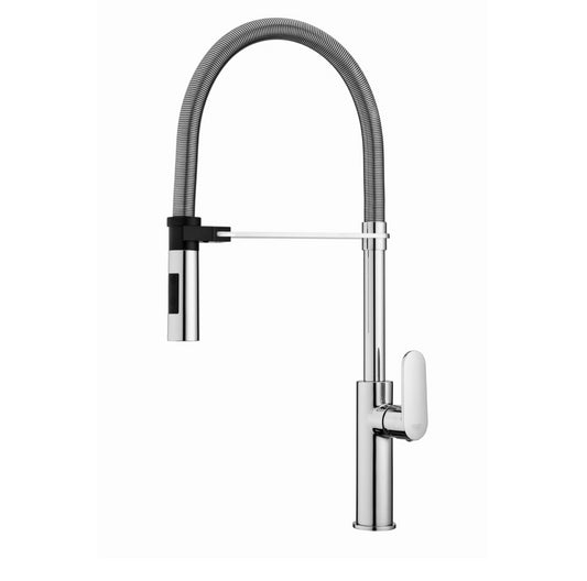 Paffoni Candy Ca179 Professional Miscelatore lavello monoforo con doccia 2 getti e canna orientabile cromo