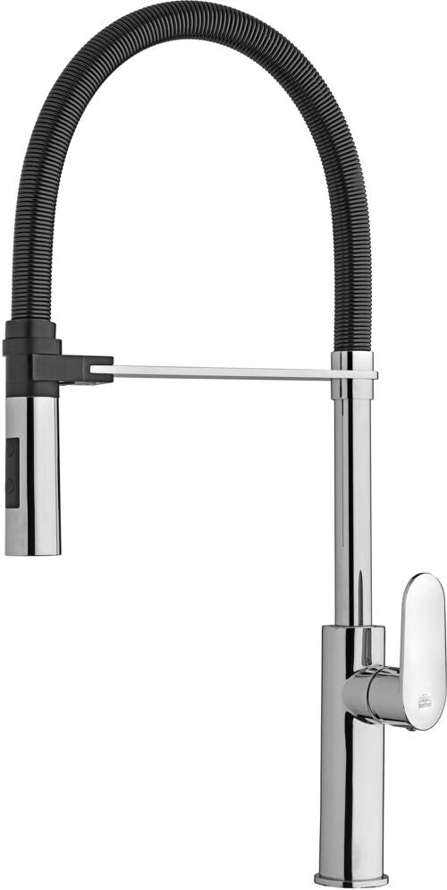 Paffoni Candy Ca179 miscelatore lavello professional con Cromo Nero Opaco, dettaglio della doccetta estraibile
