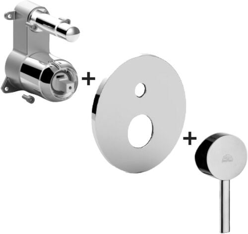 Paffoni Stick Skbox015 Parte Esterna Miscelatore doccia Incasso Con Deviatore Senza Parte Incasso Cromo