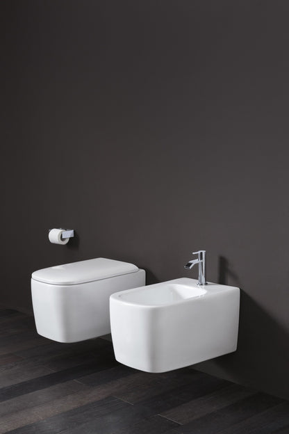 Nic Semplice Wc Sospeso 53x35x29 Bianco Lucido