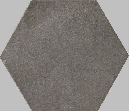 Pavimento rivestimento 21x18,2 esagonale effetto cemento 9,5 mm in gres porcellanato Peltro Ceramiche Ragno Rewind 00R4CP16