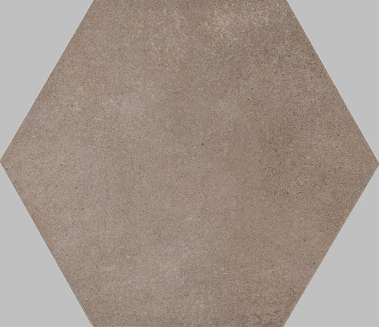 Pavimento rivestimento 21x18,2 esagonale effetto cemento 9,5 mm in gres porcellanato argilla Ceramiche Ragno Rewind 00R4CR16