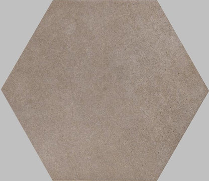 Pavimento rivestimento 21x18,2 esagonale effetto cemento 9,5 mm in gres porcellanato argilla Ceramiche Ragno Rewind 00R4CR16