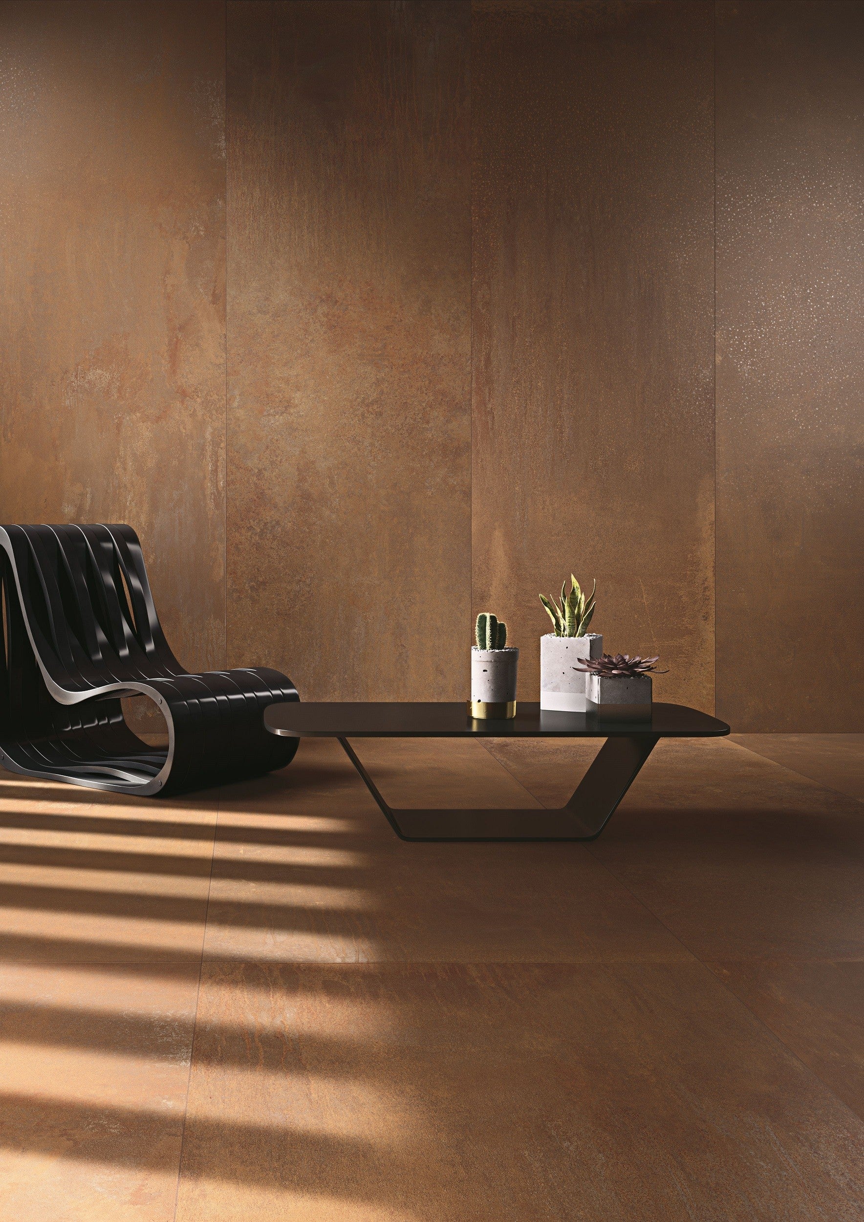Cotto D'Este Kerlite Metal 5 Plus Pavimento Rivestimento in porcellana, superficie e texture ravvicinata del gres - Cotto...
