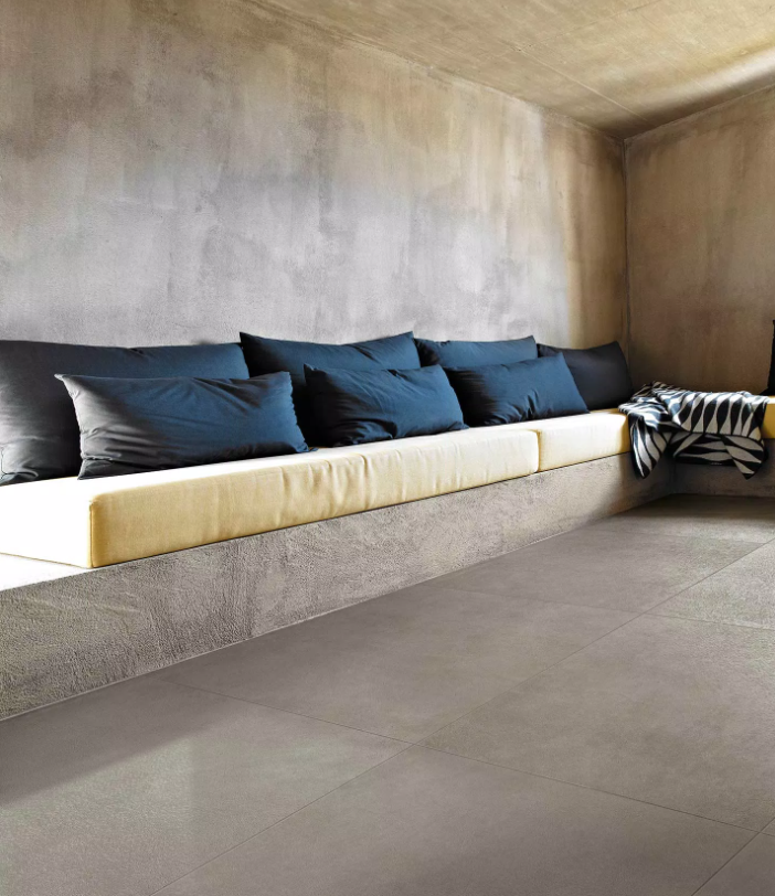 Floor Gres Industrial Pavimento Rivestimento Da Esterno posata in ambiente arredato, dettaglio della venatura - Florim...